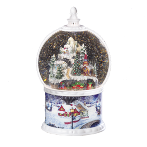 Lighted Town with Train Confetti Lite from Roman