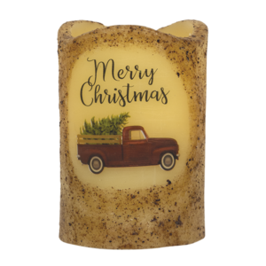Merry Christmas Truck Pillar from The Hearthside Collection