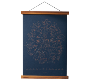 Zodiac Hand-drawn Art Print by Baltic Club