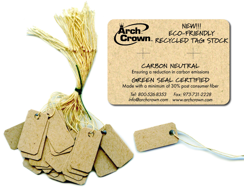 Eco-Friendly string tags and earring cards