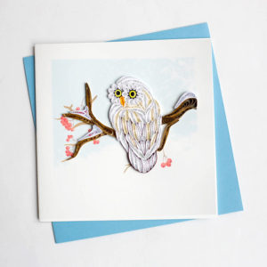 Owl cards 
															/ Quilling Card							