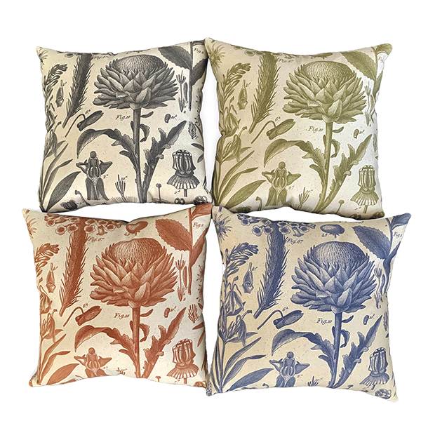 Botanical Accent Pillows 
															/ B. Berish							