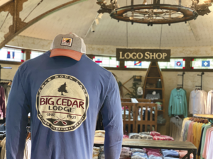 Big Cedar Lodge's retail stores offer branded merchandise