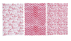 Pink Valentine's Kitchen Towel, Set of 3 from C&F Home