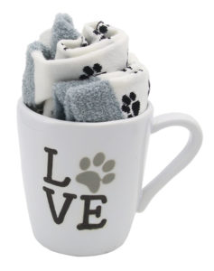 Love Paw Print Mug & Sock Set from DEI-Dennis East International