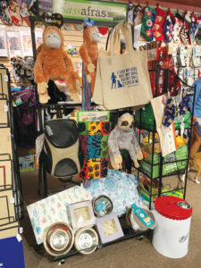 Sassafras display at Decadent Dogs, a Michigan retailer