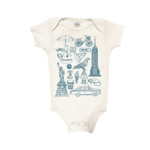 Organic Cotton Infant Bodysuit. Loop Collection.