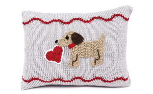 Puppy Valentine Pillow from Melange Collection