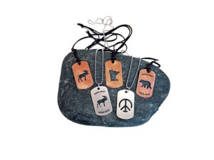 Dog Tag Necklaces from Momadic
