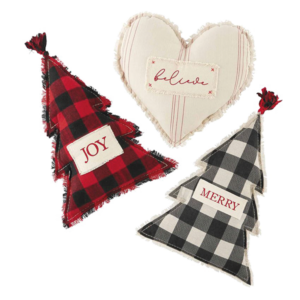 Christmas Figural Pillows from Mud Pie