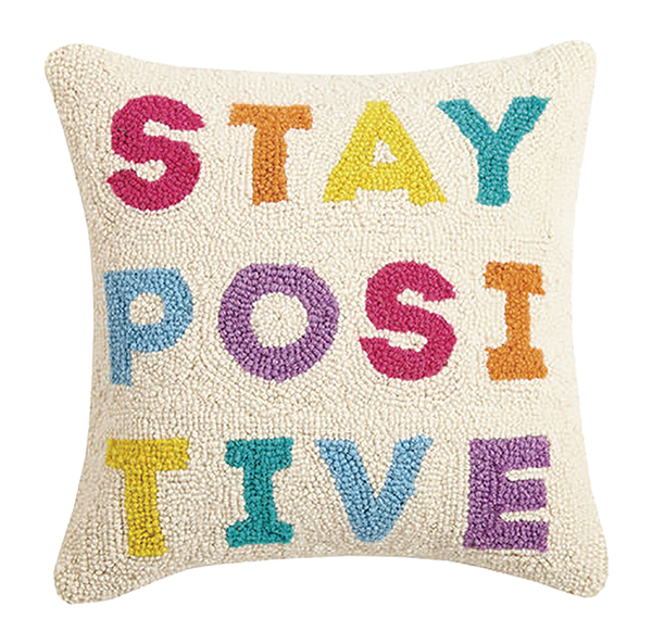 Stay Positive Pillow 
															/ Peking Handicraft							