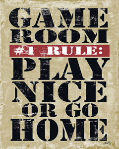 Penny Lane Fine Art Game Room Rule