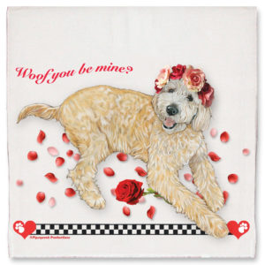 Valentine’s Day Kitchen Dish Towel from Pipsqueak Productions