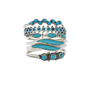 Turquoise Stacking Rings from Tiger Mountain Jewelry