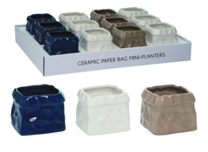 Dolomite Paper Bag Planters from Transpac