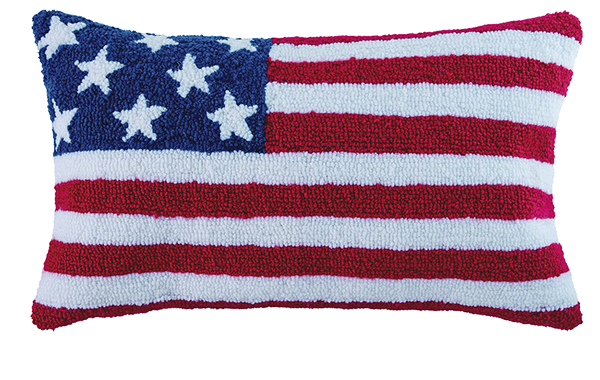 Fabric Flag Pillow 
															/ Transpac							