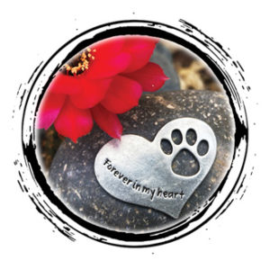 Forever in My Heart Pet Memorial Rock from Whitney Howard Designs
