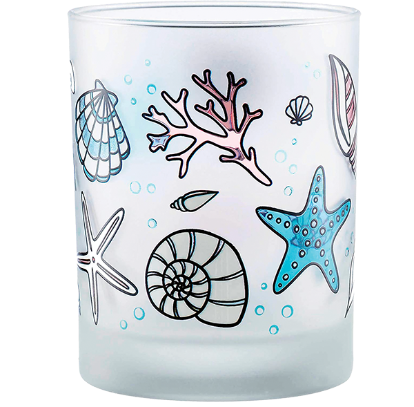 Seashell Frosted Tumbler 
															/ Culver							