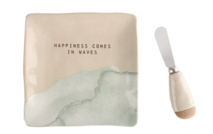 Happiness Comes in Waves Plate with Spreader Set from DEMDACO