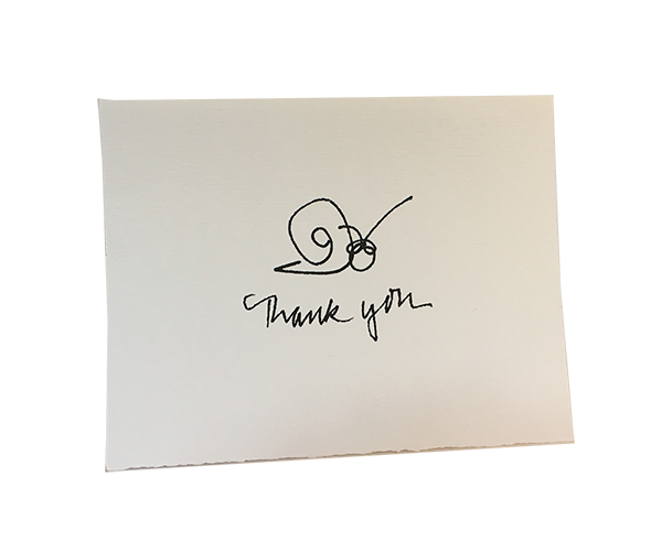 Snail Mail Thank-You 
															/ Fast Snail Creative Greetings & Design							