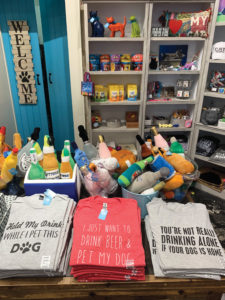 Southern Paws merchandise display