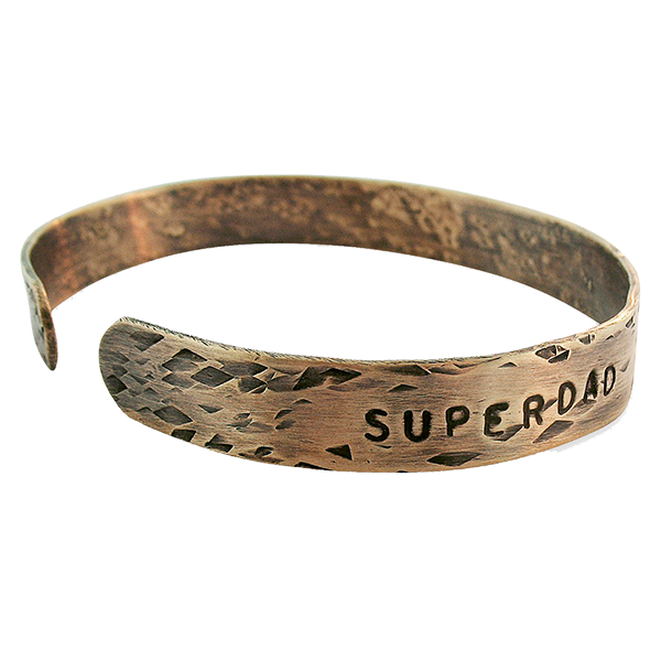 Super Dad Cuff Bracelet 
															/ Isabelle Grace Jewelry							