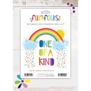 One Of A Kind Fun Folks Vinyl Sticker from Artists to Watch