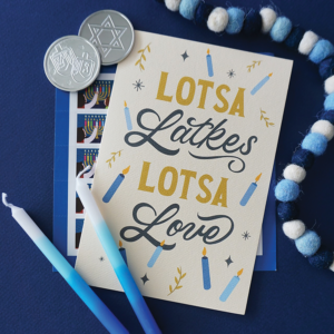 Pretty Words Hanukkah Card from Cardthartic