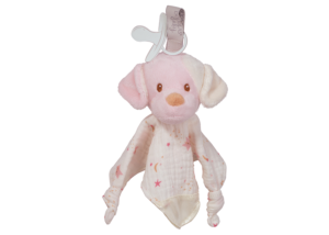 Rosy Cream Puppy Paci Lovey from Douglas Co. Inc.