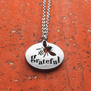Close 2 ur Heart Bee Grateful Necklace from FEIFISH