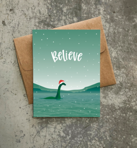 Believe Nessie Card from Modern Printed Matter