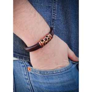 Homestake Leather Bracelet from Montana Leather Designs