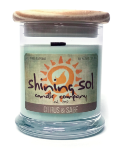 Citrus and Sage Soy Candle from Shining Sol Candle Company