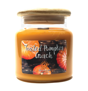 Toasted Pumpkin Crunch Soy Candle from Shining Sol Candle Company