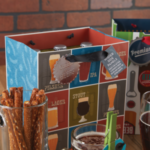 Here for the Beer Medium Gift Bag from The Gift Wrap Company