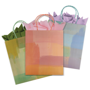 Color Wash Large Recycled Kraft Totes from The Gift Wrap Company