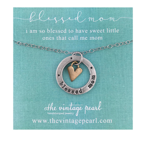 Blessed Mom Washer w/ Heart from The Vintage Pearl