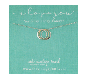I Love You Yesterday … Past, Present, Future A timeless piece necklace from The Vintage Pearl