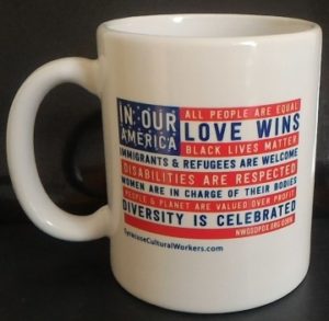 In Our America” Mug from Syracuse Cultural Workers