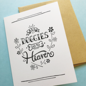 Doggie Heaven Card from Joylark Studio offers a give-back opportunity to the SPCA