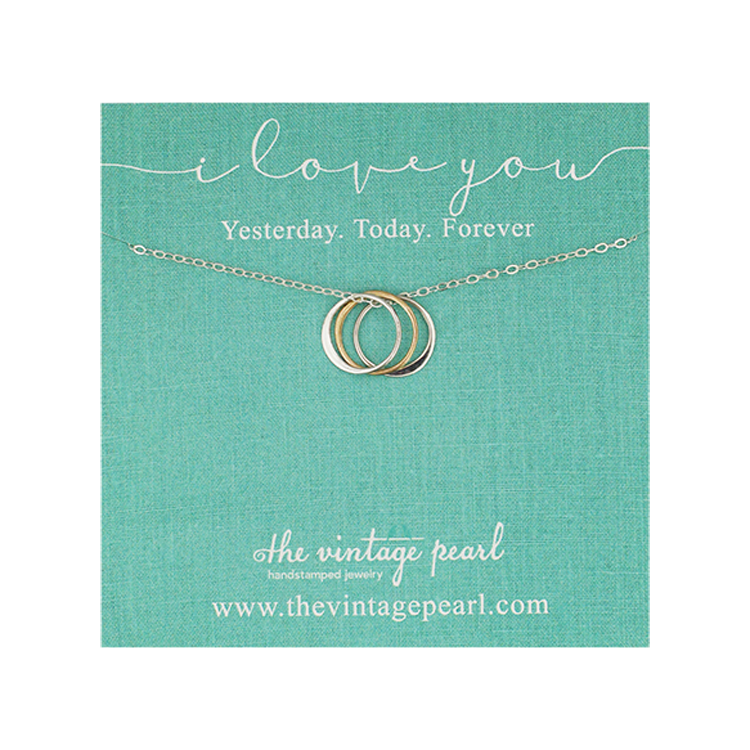 I Love You Necklace 
															/ The Vintage Pearl							