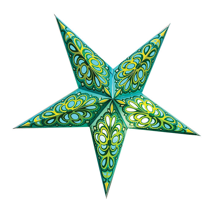 Decorative Illuminated Paper Star