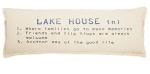 Lake House Definition Pillow from Mud Pie