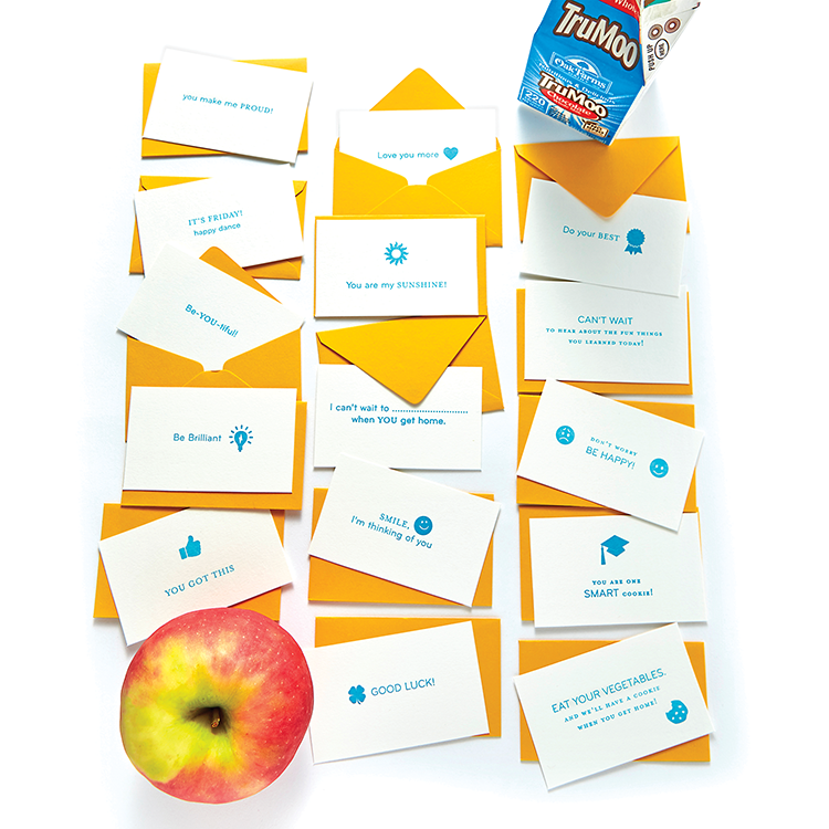 Lunch Box Notes 
															/ Color Box Design & Letterpress							