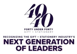 Gift + Stationery 40 Under 40 Award Nomination Logo
