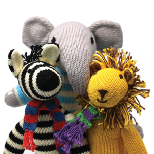 Knit Zoo Animals from Melange Collection