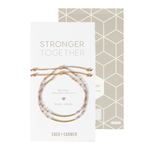 Coco + Carmen Stronger Together Friendship Bracelets from tgbBRANDS
