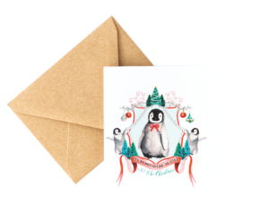It's Penguining to Look a lot like Christmas Greeting Card from Cami Monet