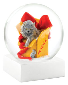 Cat in Box Snow Globe from CoolSnowGlobes