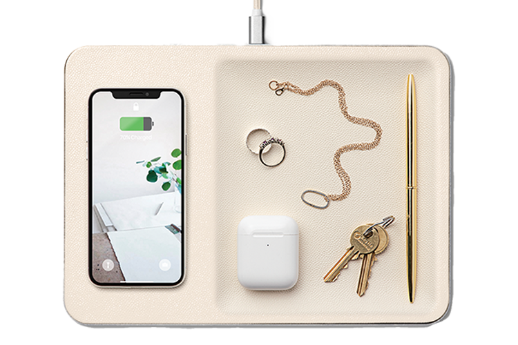 Leather Wireless Charger and Organizer